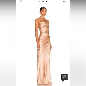 Shona Joy -  La Lune Lace Back Maxi Dress in Desert Rose, size 6